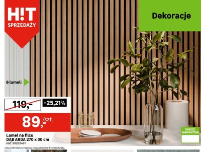 Lamel na filcu DAB ARDA 270 x 30 cm promocja w Leroy Merlin