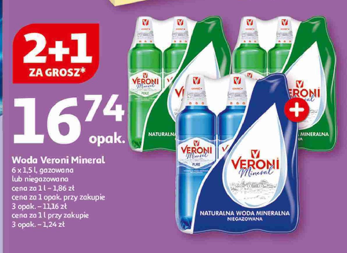 Woda perle Veroni mineral promocja