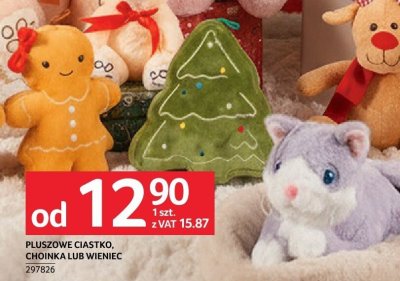 Pluszowe ciastko, choinka lub wieniec promocja w Selgros