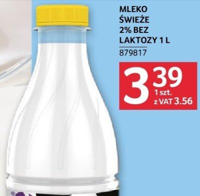Mleko świeże Łaciate 2% bez laktozy 1 l promocja w Selgros