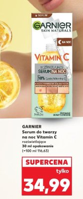 Serum do twarzy na noc Vitamin C rozświetlające GARNIER promocja