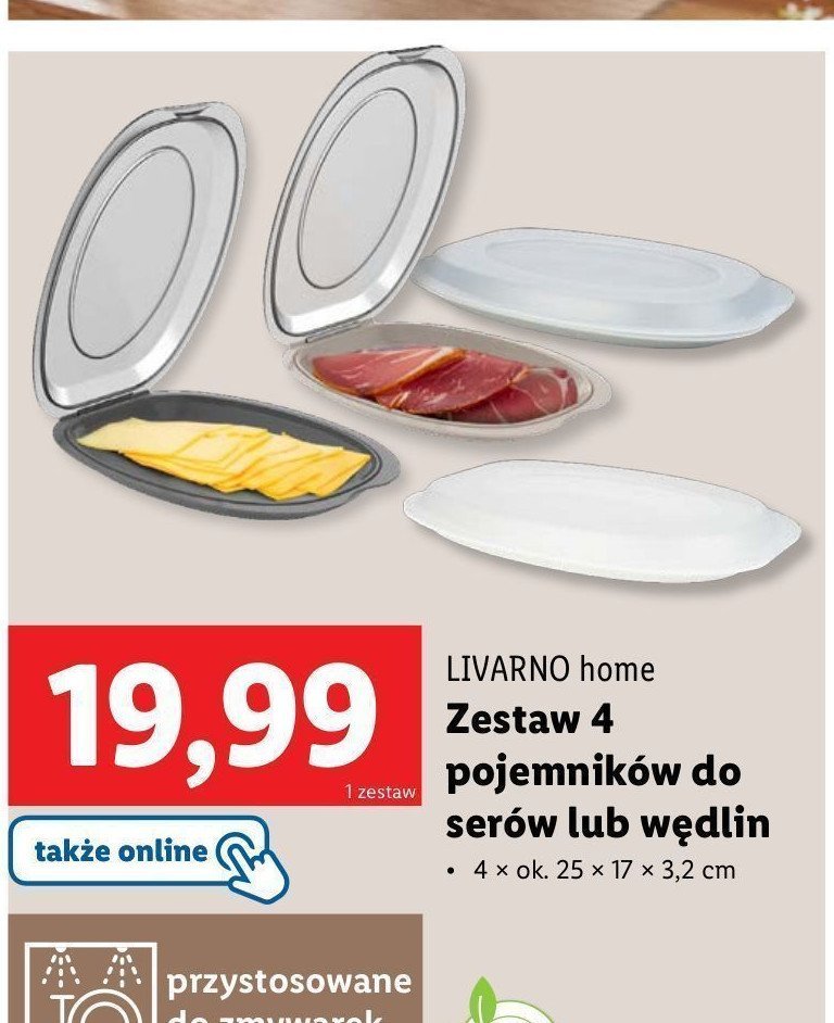 Pojemniki do serów LIVARNO HOME promocja