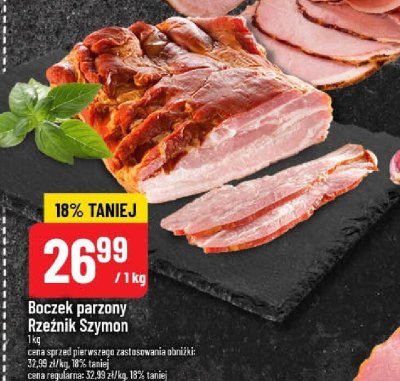 Boczek parzony Rzeźnik Szymon promocja w POLOmarket