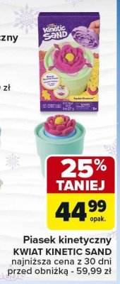 Piasek kinetyczny KWIAT KINETIC SAND promocja w Carrefour