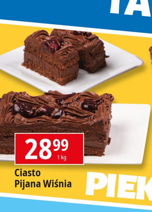 Ciasto pijana wiśnia promocja