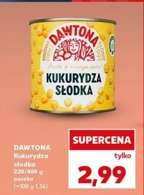 Kukurydza słodka Dawtona promocja