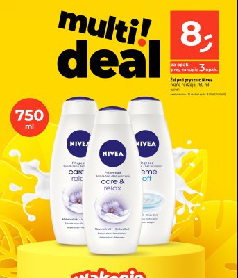 Żel pod prysznic Nivea creme soft promocja