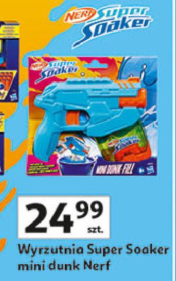 Wyrzutnia mini dunk NERF SUPER SOAKER promocja w Auchan