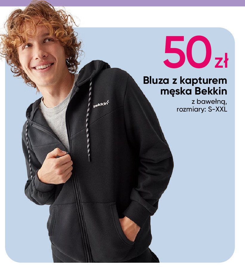 Bluza z kapturem s-xxl Bekkin promocja