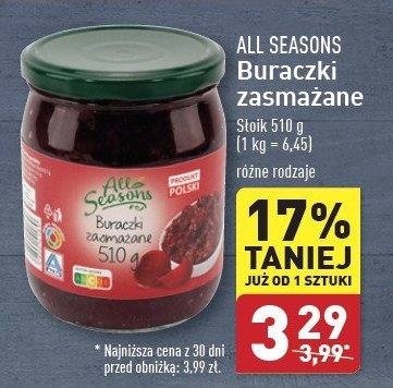 Buraczki zasażane All seasons promocja