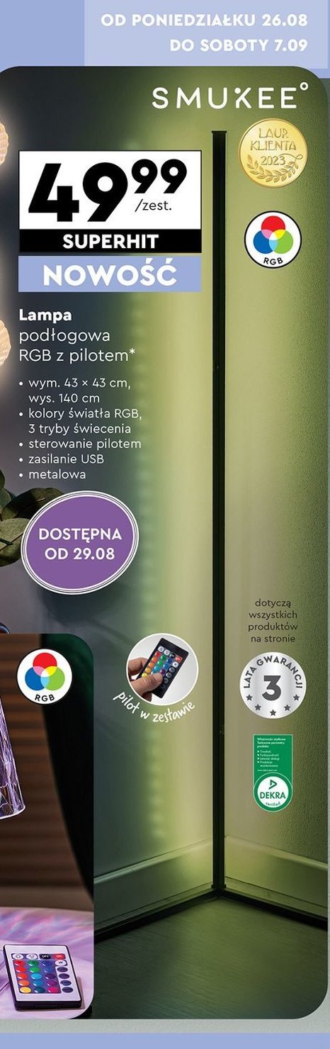 Lampa podłogowa Smukee promocja