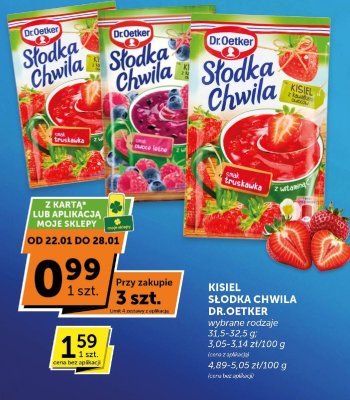 Kisiel Słodka Chwila Dr. Oetker truskawka promocja w ABC