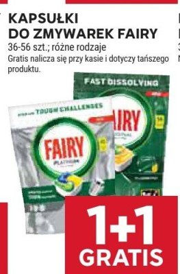 Kapsułki do zmywarek Fairy różne rodzaje promocja w Stokrotka