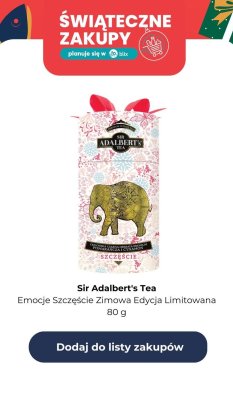 Herbata Emocje Szczęście Zimowa Edycja Limitowana promocja w Rossmann