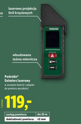 Dalmierz laserowy Parkside promocja w Lidl
