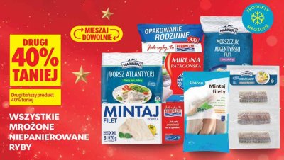 Dorsz atlantycki mrożony Marinero promocja w Biedronka