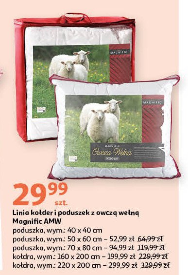 Kołdra magnific z owczą wełną 160 x 200 cm Amw promocja