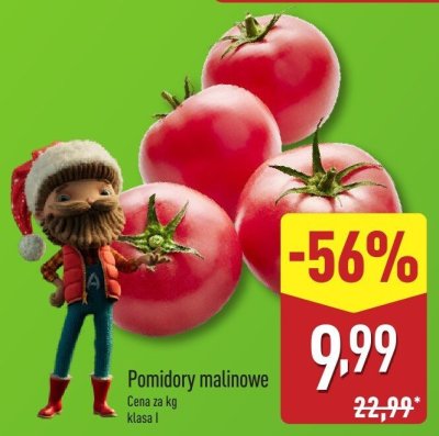 Pomidory malinowe klasa I promocja w Aldi