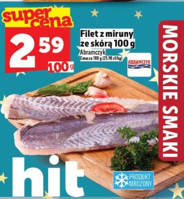 Filet z miruny ze skórą 100 g promocja w TOPAZ