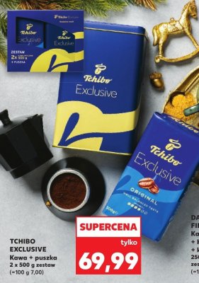 Kawa Exclusive + puszka 2x500 g zestaw promocja w Kaufland