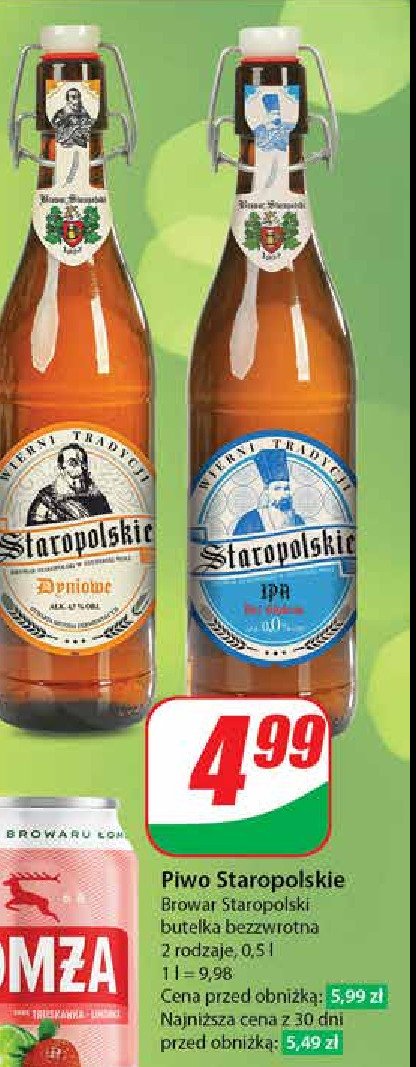 Piwo Staropolskie ipa promocja w Dino