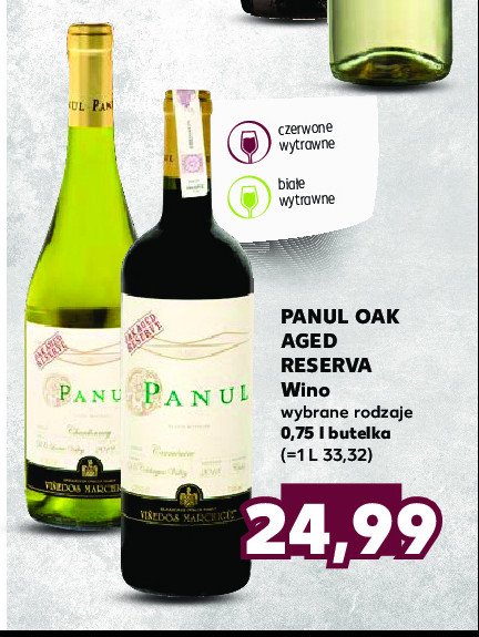 Wino PANUL OAK promocja