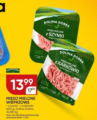 Mięso mielone wieprzowe z karkówki Dolina Dobra promocja w Chata Polska