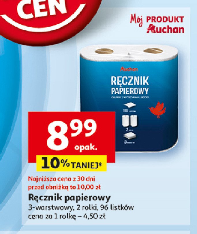 Ręcznik papierowy Auchan promocja