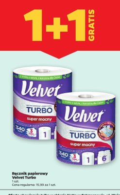 Ręcznik papierowy Velvet Turbo 1szt. promocja w Netto