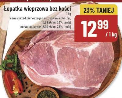 Łopatka wieprzowa bez kości Auchan promocja w POLOmarket