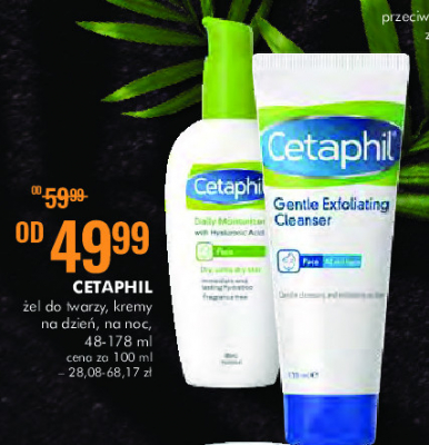 Krem do twarzy i ciała nawilżający cera sucha i wrażliwa Cetaphil moisturizers promocja