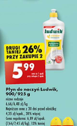 Płyn do mycia naczyń cytrynowy Ludwik promocja