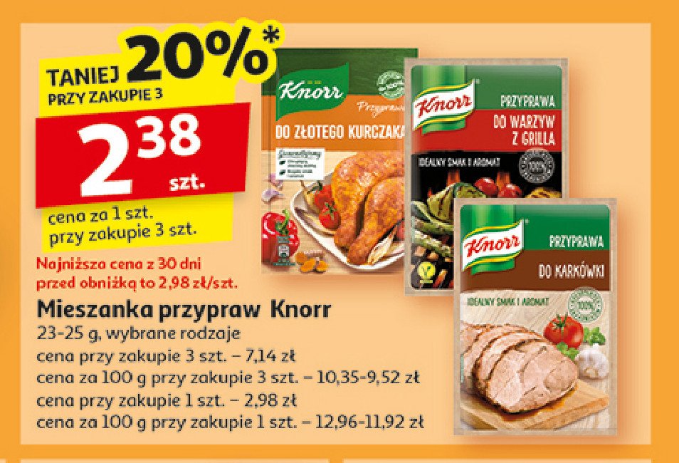 Przyprawa do warzyw z grilla Knorr przyprawa promocja