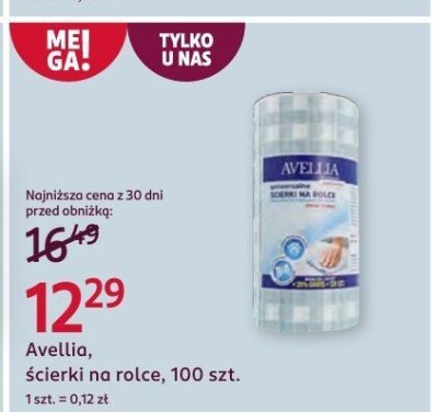 Ścierki ścierki na rolce, 100 szt. promocja w Rossmann