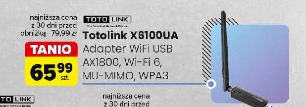 Adapter x6100ua Totolink promocja w Carrefour