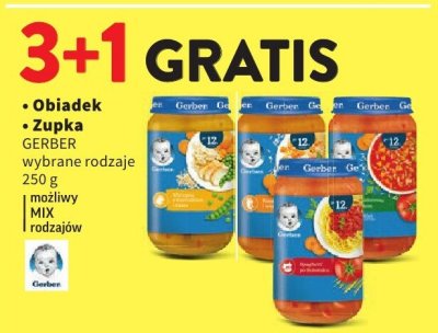 Obiadek, Zupka, Deserek GERBER wybrane rodzaje promocja w Intermarche