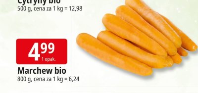 Marchew bio promocja w Leclerc