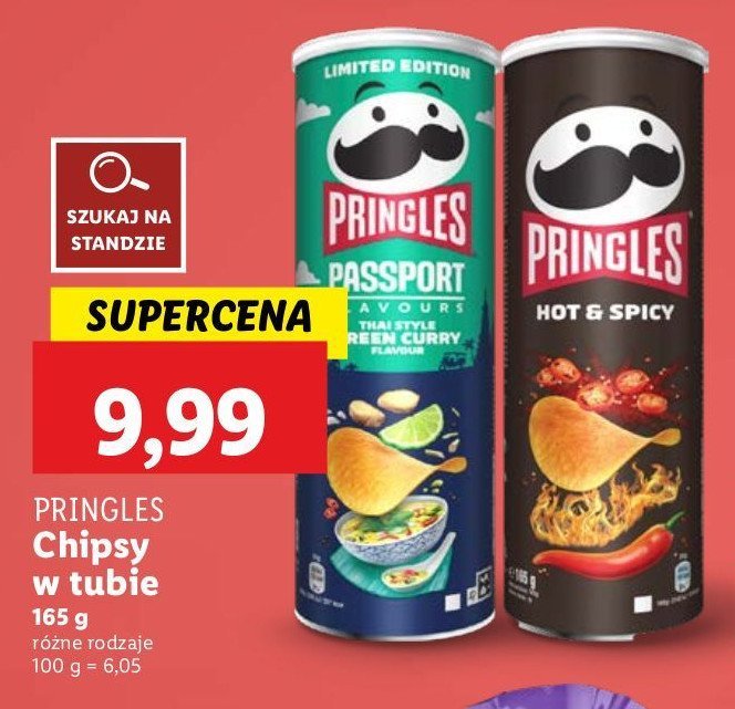 Chipsy hot & spicy Pringles promocja w Aldi