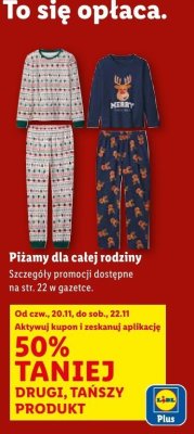 Piżama świąteczna promocja w Lidl