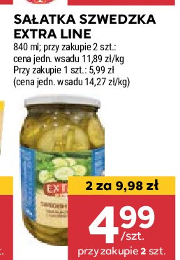 Sałatka szwedzka EXTRA LINE MAXIMA promocja