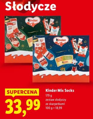 Zestaw słodyczy ze skarpetkami promocja w Lidl