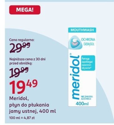 Płyn do płukania jamy ustnej Meridol, 400 ml promocja w Rossmann