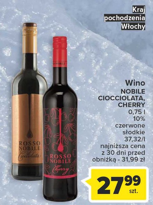 Wino ROSSO NOBILE AL CIOCCOLATA promocja