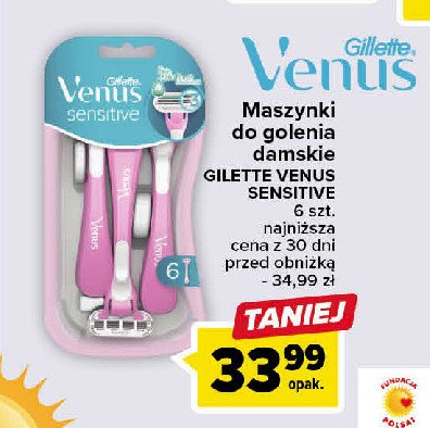 Maszynki do golenia pink Gillette venus 3 promocja