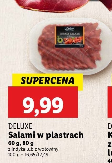 Salami wołowe Deluxe promocja