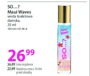 Mgiełka do ciała SO...? MAUI WAVES promocja