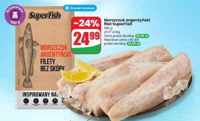 Morszczuk argentyński, filet bez skóry 900 g promocja w Dino