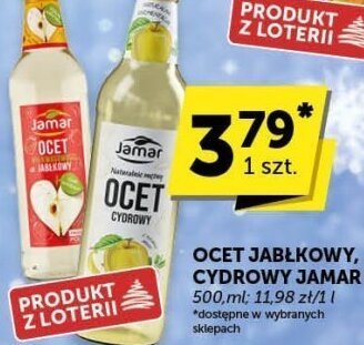 Ocet jabłkowy, cydrowy Jamar promocja w Euro Sklep
