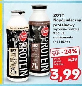 Napój proteinowy czekoladowy Zott protein promocja