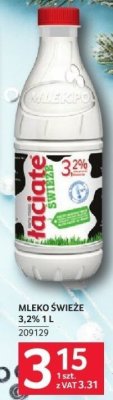 Mleko świeże 3,2% Łaciate 1L promocja w Selgros